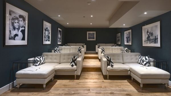 Luxury ski holiday private cinema