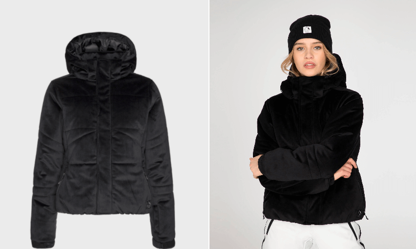 Protest velvet ski online jacket