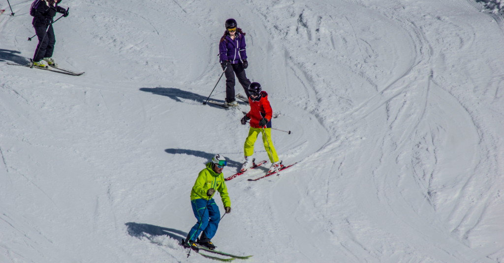 Cours de ski en famille