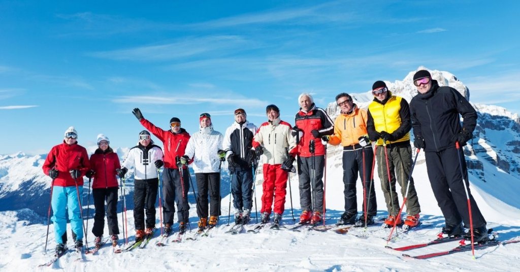 Corporate perks ski trip