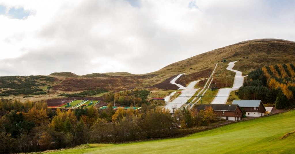 Ski exercises - dry ski slope