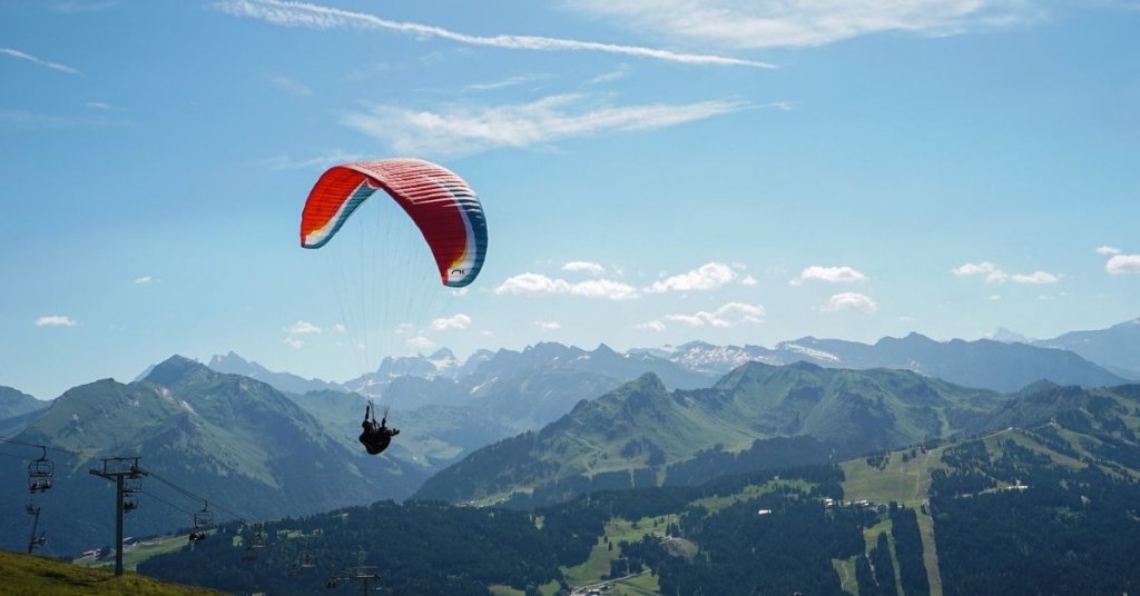 Paragliding - Les Gets in Summer