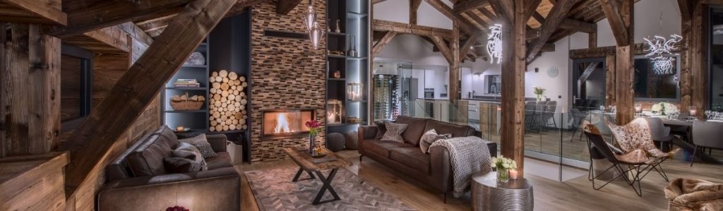Ski holiday offers - Chalet Griffonner living room
