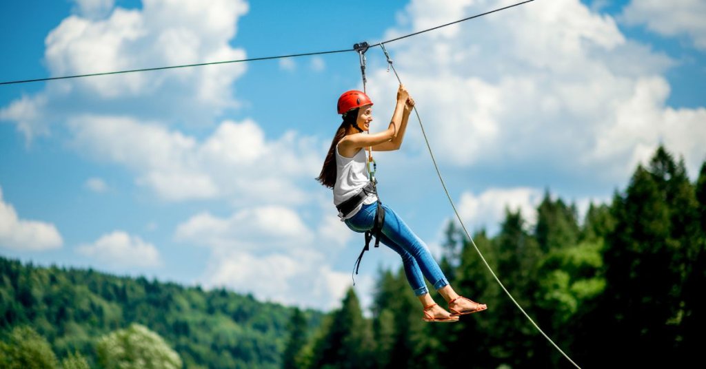 Zip Lining - things to do in Les Gets in summer