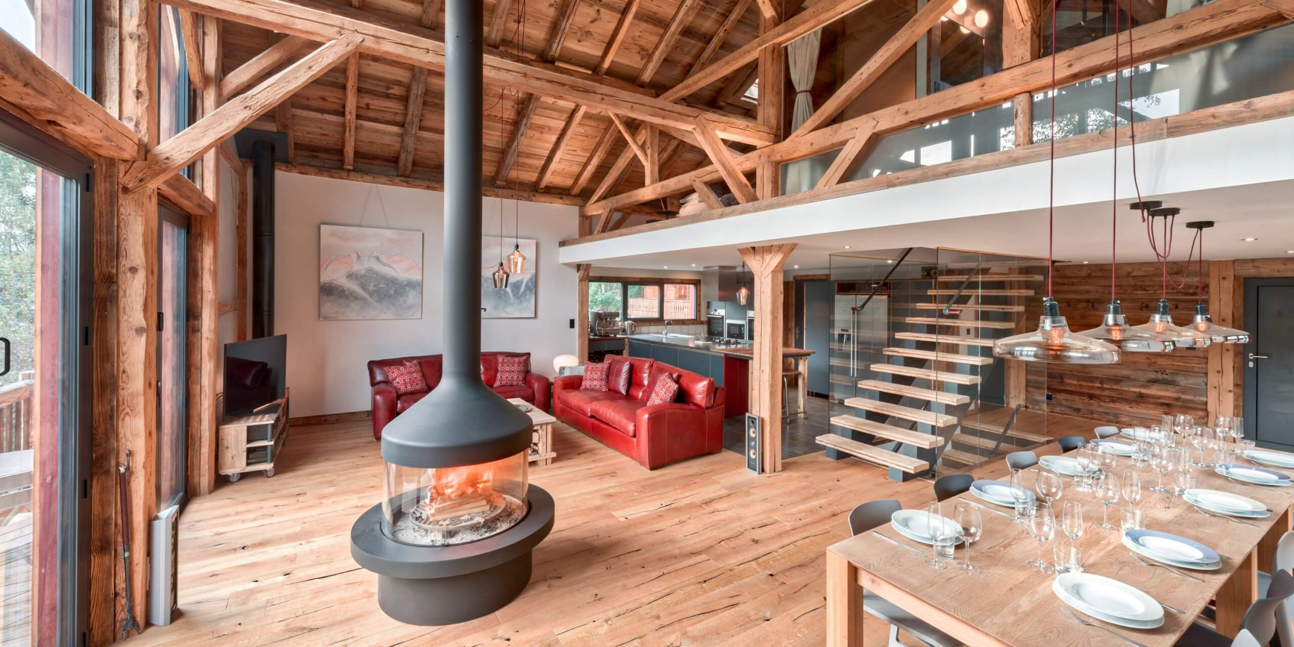 Chalet Bobb living room, chalet in Morzine, France