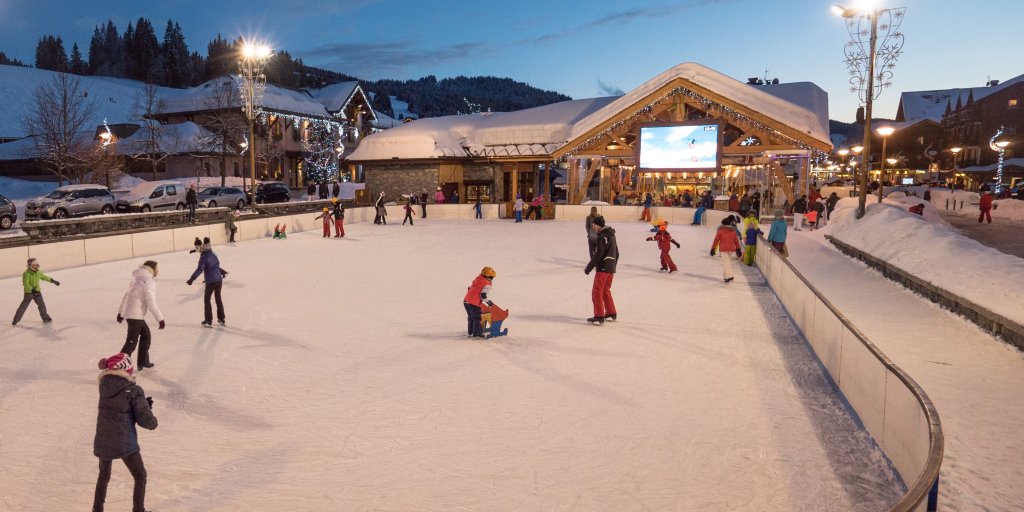 Ice Rink at Morzine, family holidays in France