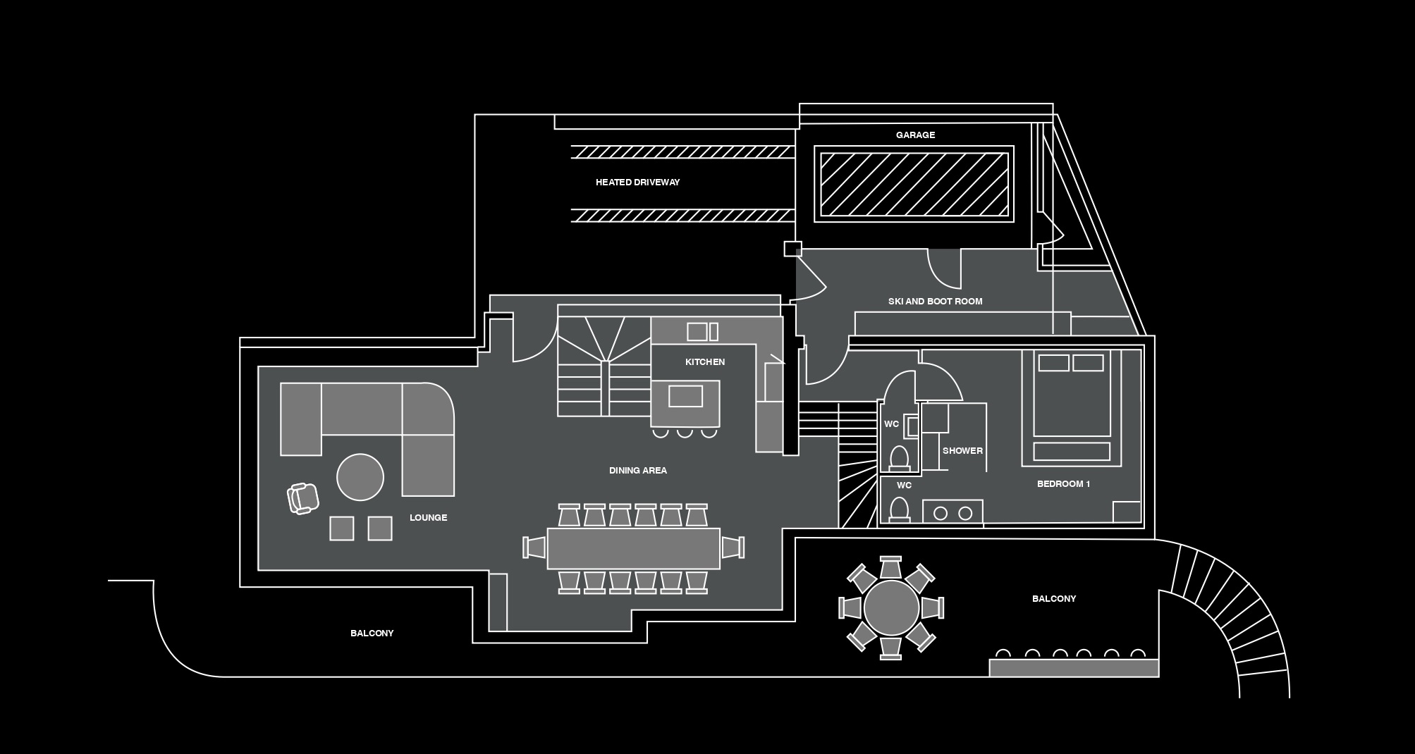 Plan du Chalet Mont Des Anges