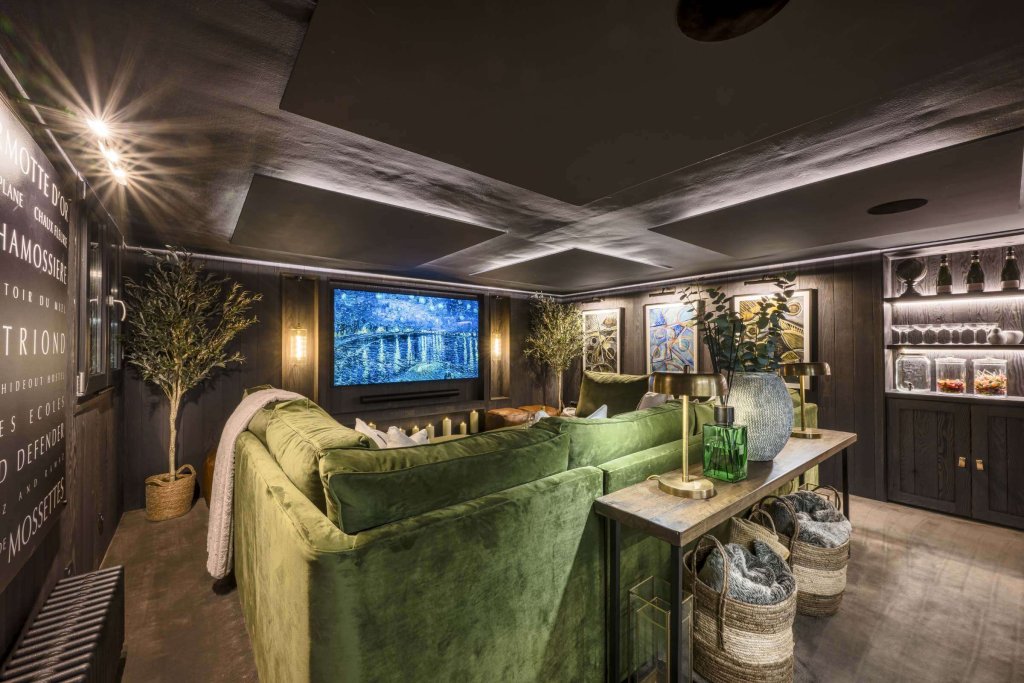 Cinema in a chalet -luxury ski holiday
