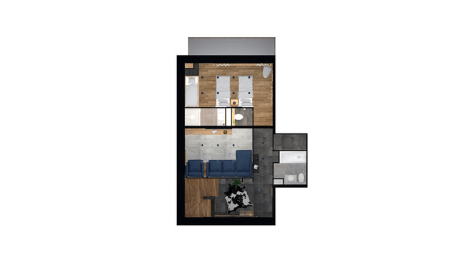 Plan d'étage du Chalet Joy