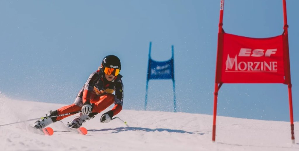 Course des Champions - children's ski race in Morzine